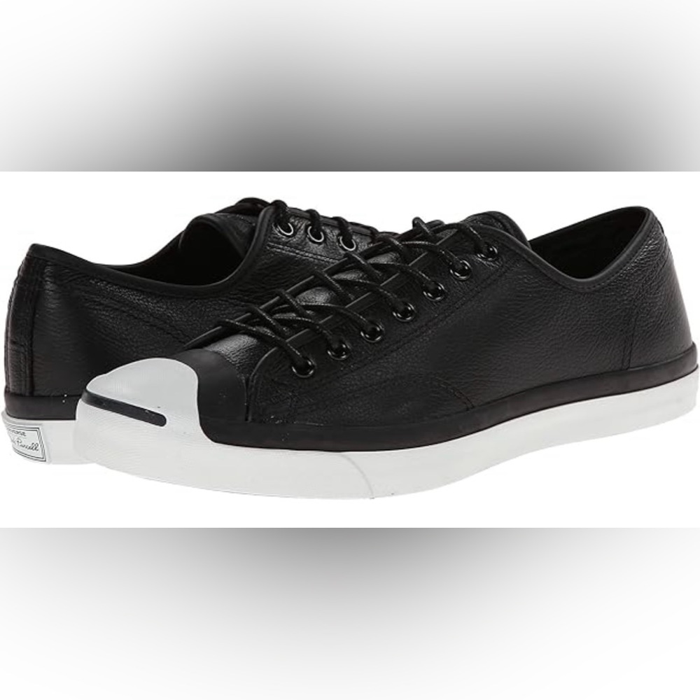 GUC Converse Jack Purcell Black Ox Leather with Cork Sole  Men 6.5 Women 8